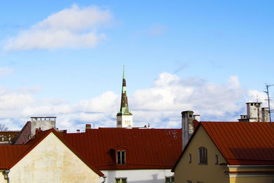 Buildings and architecture exterior view in old town of tallinn