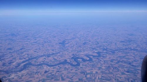 Aerial shot of landscape