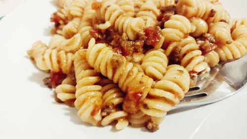 Close-up of meat in plate