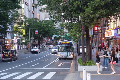 View of city street