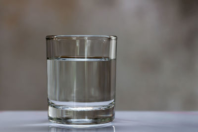 Close-up of water in glass