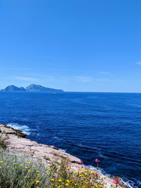 Scenic view of sea against sky