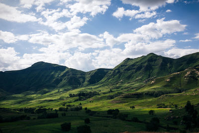 Scenic view of landscape against sky