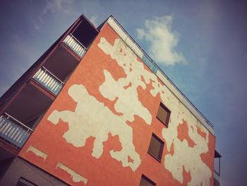 Low angle view of building against sky