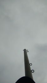 Low angle view of lighthouse against sky