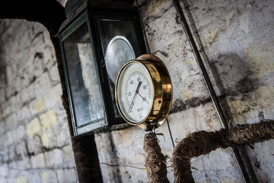 Clock on wall