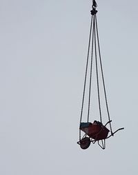 Low angle view of man against sky