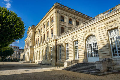 Details of a historic building in the public park  jardin de la mairie bordeaux