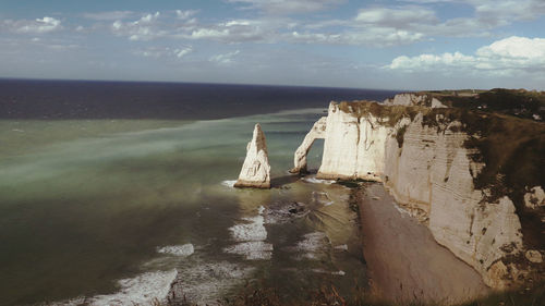 Panoramic view of sea against sky