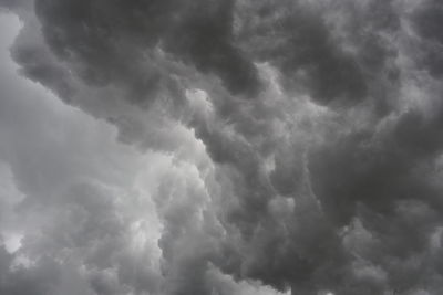 Low angle view of storm clouds in sky