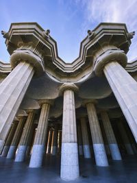 Low angle view of historical building against sky