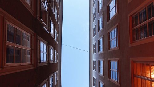 Low angle view of buildings against sky