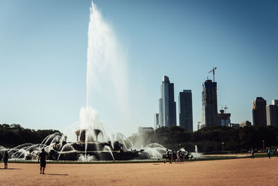 Panoramic view of buildings against sky