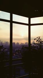 Cityscape at sunset