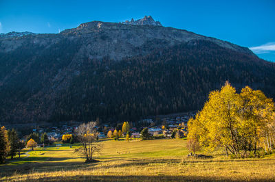 Argentiere in chamonix in haute savoie in france