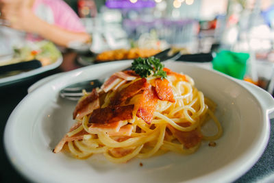 Close-up of food in plate