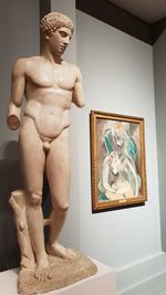 Statue of woman in museum