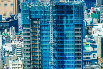 Full frame shot of modern buildings in city