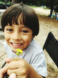 Portrait of cute boy