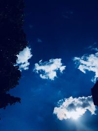 Low angle view of clouds in sky