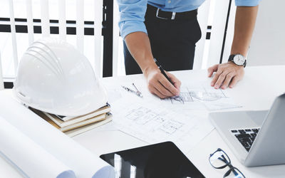 People working on table