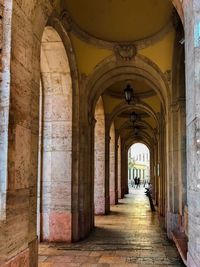 Corridor of historic building