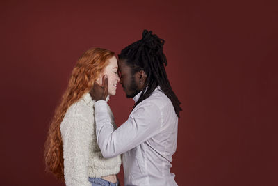 Couple together, studio shot