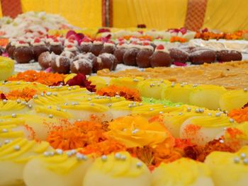 Close-up of multi colored candies