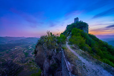 Scenic view of mountain against sky