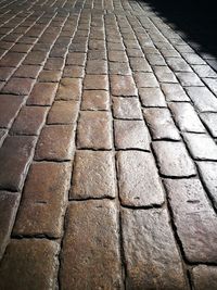 Full frame shot of cobblestone