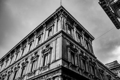 Low angle view of building against sky