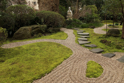 Stepping stones in park