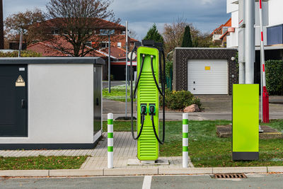 Information sign on street