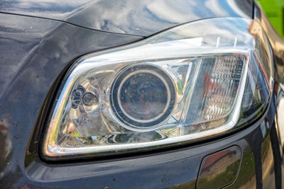 Close-up of vintage car