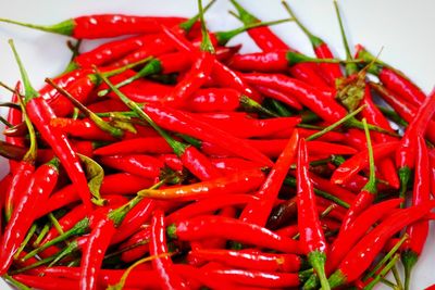 Detail shot of red chilies