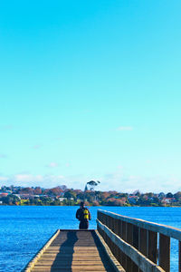 Full length of woman in water