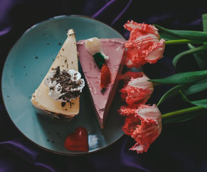 Close-up of dessert in plate