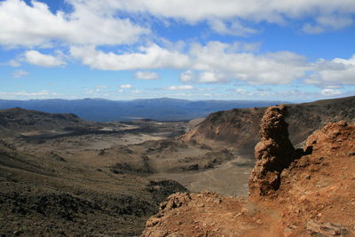 Scenic view of mountain against sky