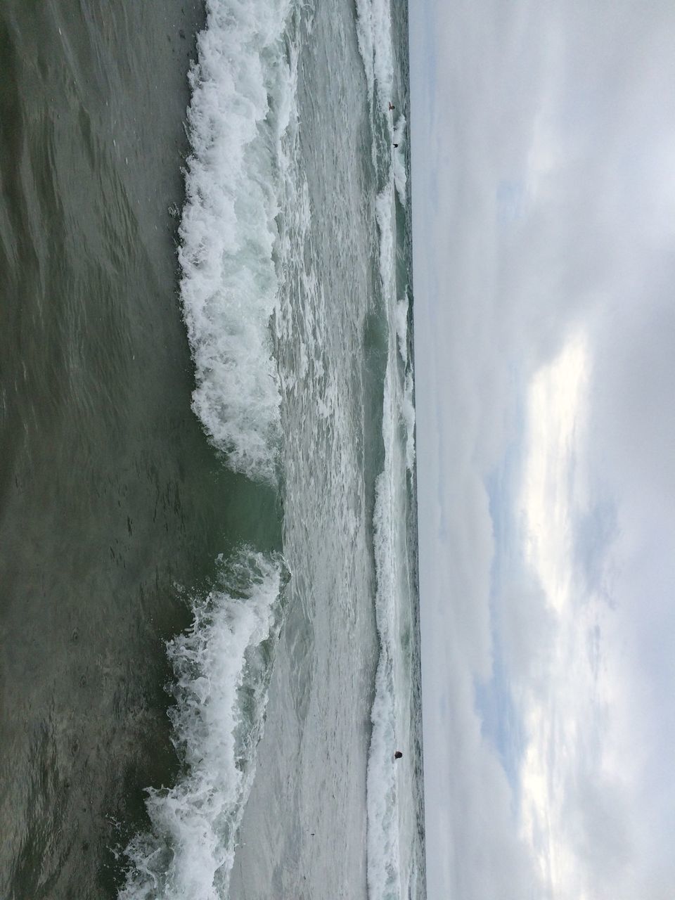 sea, water, beach, surf, wave, shore, scenics, beauty in nature, sky, horizon over water, tranquil scene, tranquility, nature, sand, cloud - sky, idyllic, motion, coastline, tide, cloudy