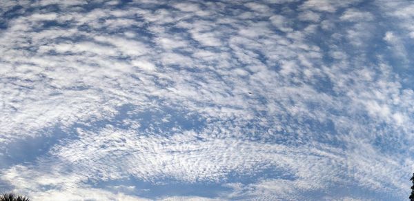 Low angle view of clouds in sky