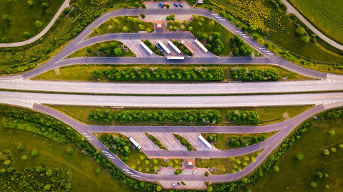 German highway from above 