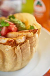 Close-up of food in plate