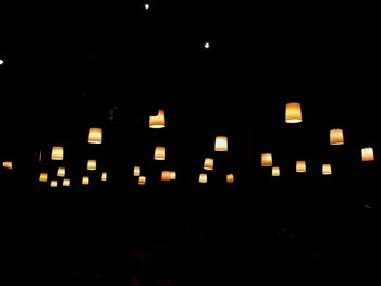 Illuminated built structure at night