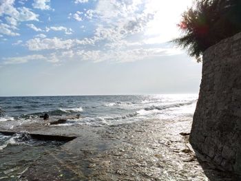 Scenic view of sea against sky