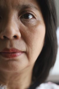 Close-up portrait of woman