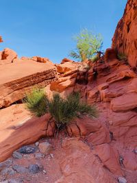 View of rock formations