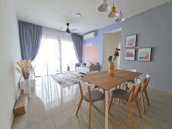 Table and chairs at home