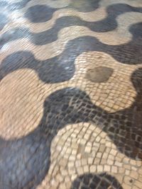 High angle view of shadow on ground