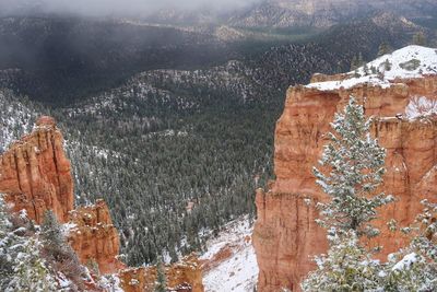 View of rock formations