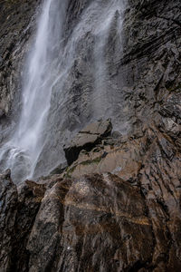 Scenic view of waterfall